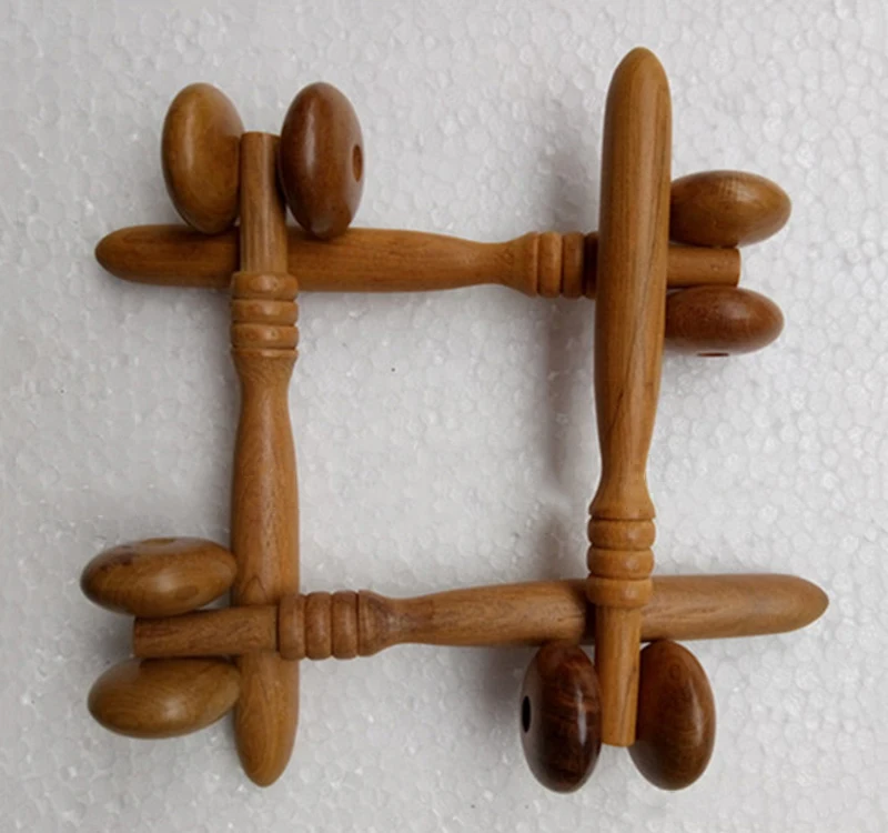 Camphor wood face massager wooden roller thin face massager wooden massage stick