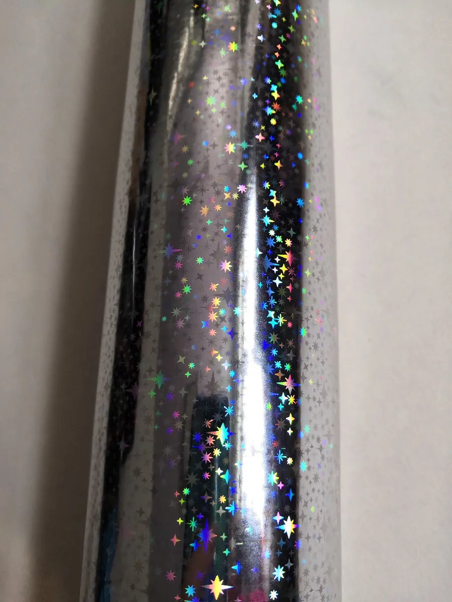 holographic-foil-silver-color-little-star-pattern-b13-hot-press-on-paper-label-box-or-plastic-21cm-x-120m-stamping-foil