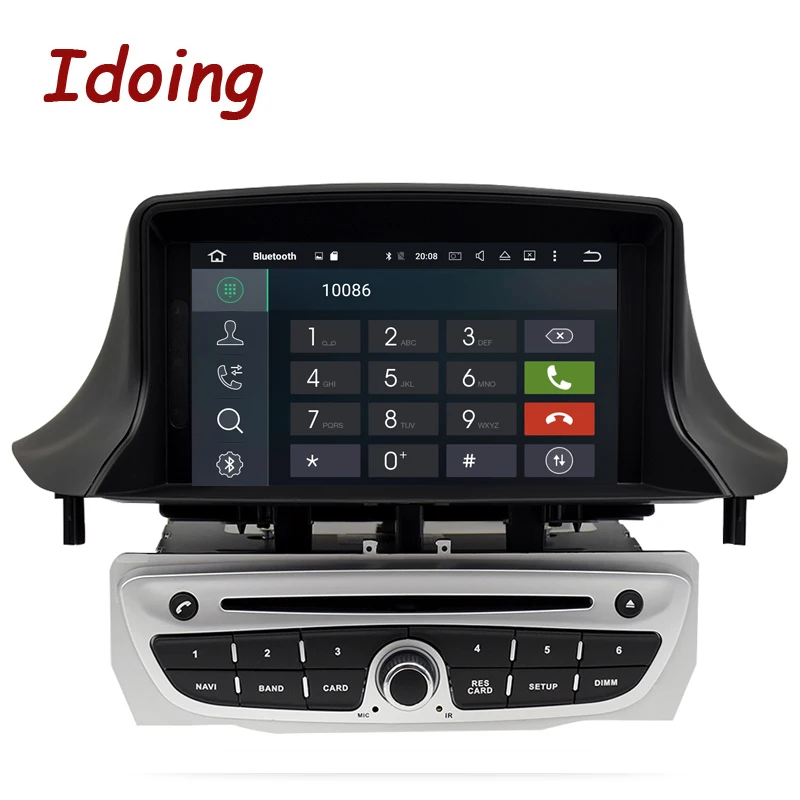 Clearance Idoing 7"1Din 4G+32G  8Core Car Radio GPS Android 9.0 Multimidia Player For Renault Megane 3 Fluence 2009-2015 GPS Navigation 1