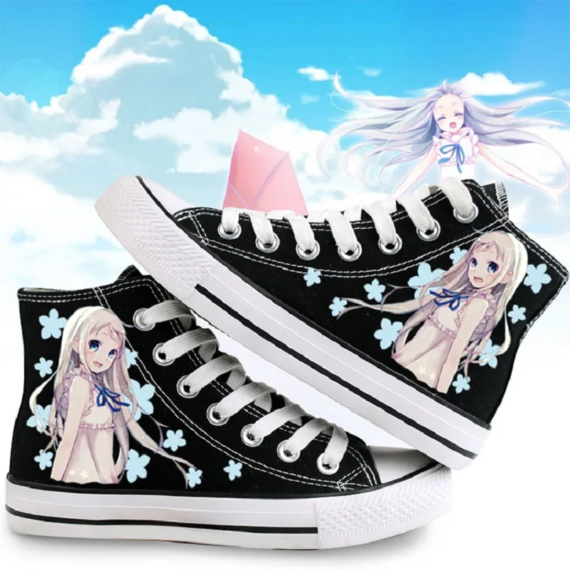 High-Q Unisex Anime Cos Shoes Anohana: The Flower We Saw That Day Anohana Fes Honma Meiko Menma Casual plimsolls canvas shoes High-Q Unisex Anime Cos Shoes Anohana: The Flower We Saw That Day Anohana Fes Honma Meiko Menma Casual plimsolls canvas shoes