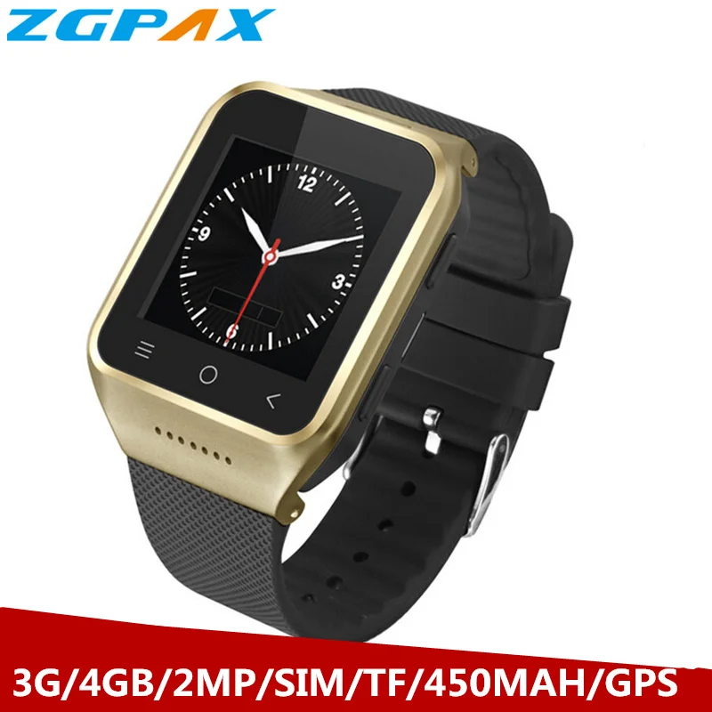 

3G smartwatch S8 for android iOS Apple iPhone 7 8X men women support sim /TF card 4gb/rom 2mp camera PK X86 X6 X01 X02 M26 M9 H5