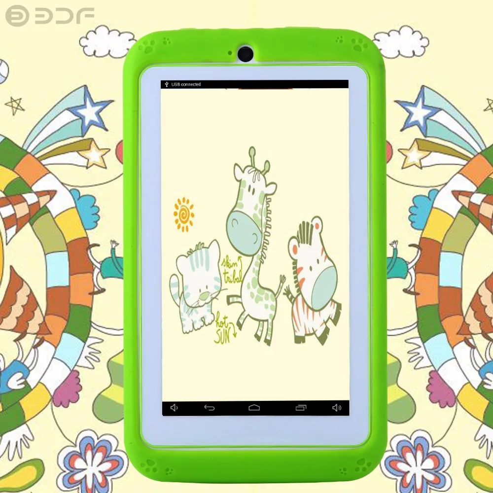 

BDF Android Tablet 4.4 Kids 7 Inch Tablet PC Quad Core 8GB 1024x600 Screen Children Education Games Baby PAD Kids Gift