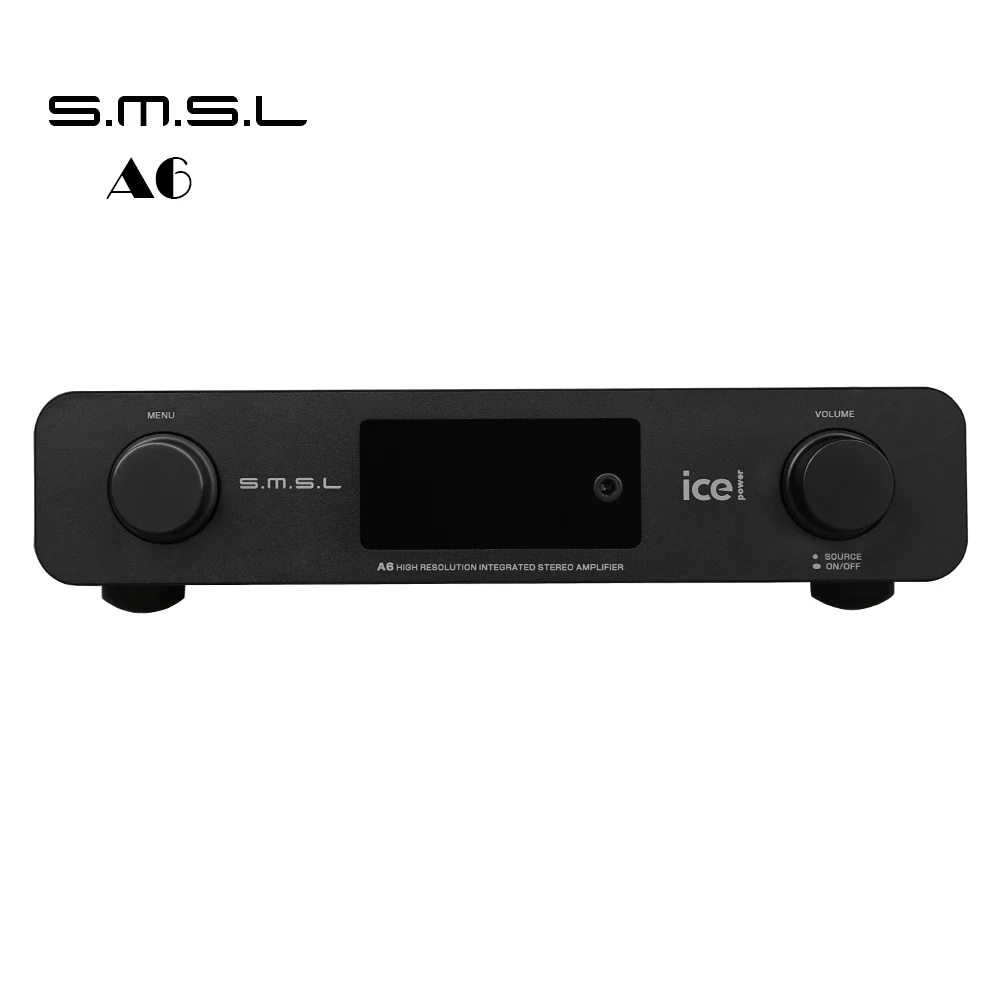 2016 SMSL A6 AK4452 50Wx2 HIFI Audio DSD512 Digital Decoder Amplifier OPTIC/Coaxial/XMOS/USB DAC 384KHZ/32Bit Aluminum Enclosure