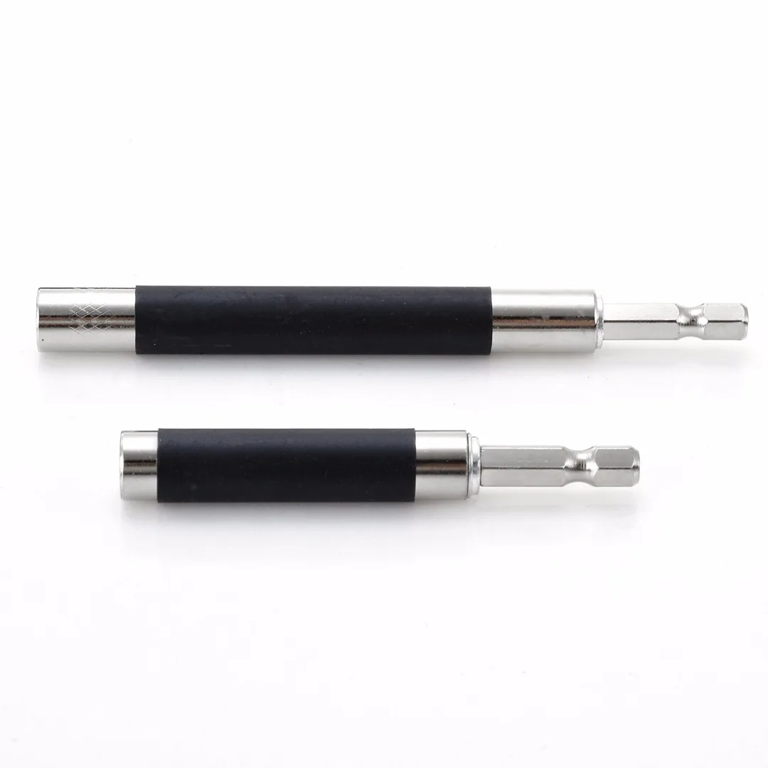 2pcs 1/4" Hex Magnetic Impact Driver Drill Bit Holder Extension Screw Socket Adapter For Electric Screwdriver
