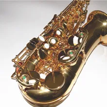 Eb альт-саксофон с ABS случае латунный корпус золотой лак instrumento музыкальный профессиональный