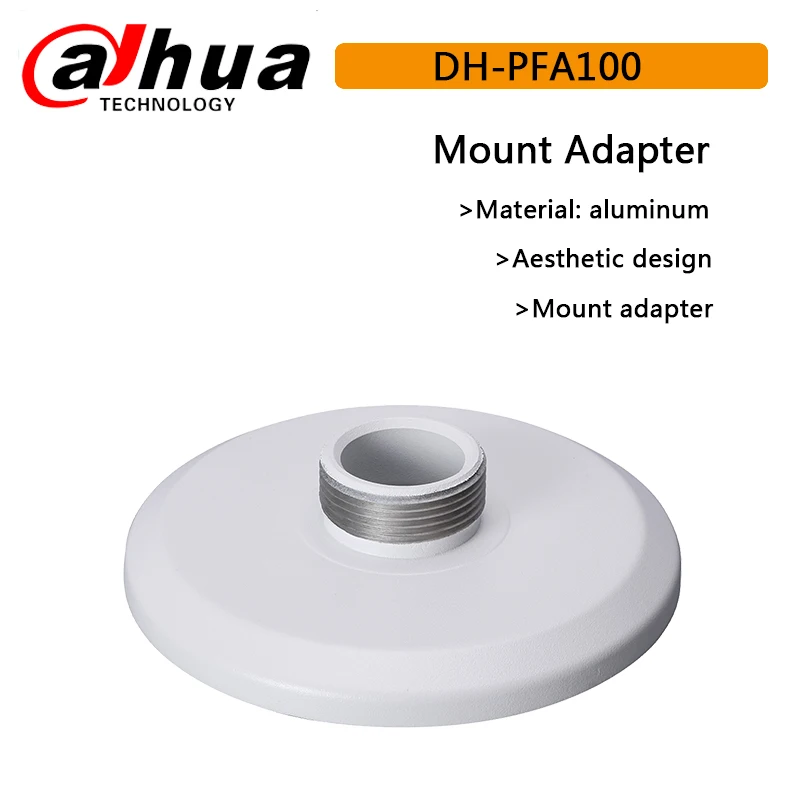 

Original Dahua PFA100 Mount Adapter Aluminum camera bracket Neat & Integrated design Mount Adapter application HDB(W)5302 HDB(W)