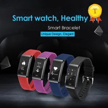 Новая мода ЭКГ ppg монитор сердечного ритма OLED экран Смарт-браслет кровяное давление шагомер калории фитнес-трекер умный Браслет