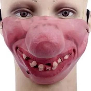 

Fun Horrible Scary Mask Party Halloween Fool's Day Clown latex Mask Cosplay Costume Half Face Masks Woman Man Children