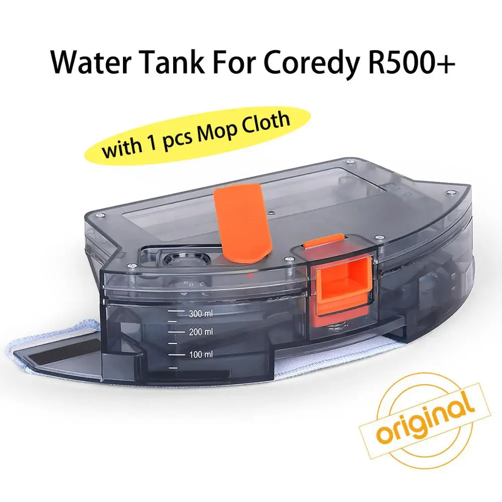 Coredy Робот Запчасти для пылесоса Замена 300 мл резервуар для воды с 1 шт. Швабра одежда для R500+ уборочная машина