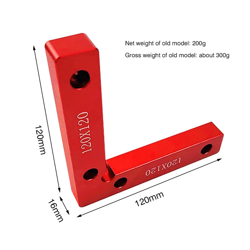 90 градусов позиционирование квадраты сплав зажимной квадратный правый угол зажим деревообрабатывающие столярные инструменты L блок квадратный 120x120 мм
