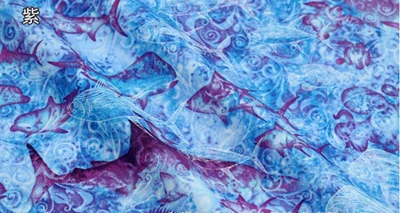 Качественная японская хлопковая ткань с рисунком морской рыбы, натуральная хлопковая ткань, 1 ярд* 110 см - Цвет: color 3