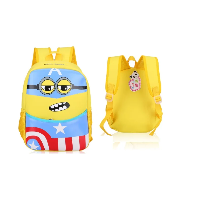 #*Cheap NEW Fashion Waterproof Neoprene 3D cartoon baby Kids school bag boy girl panda minion backpack school travel bags free shipping