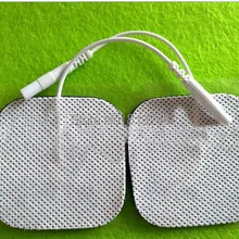 1000 шт./лот квадрат десятки электрода проводящего геля, десятки блок электродов площадку для ДЕСЯТКИ/EMS акупунктурный массаж машины 5*5 см