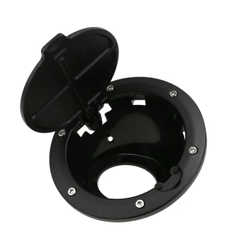

Fuel Tank Cover Caps Aluminum ABS Replacement Fuel Cover Car Oil Tank Covers Black For Jeep Wrangler JK 07-16