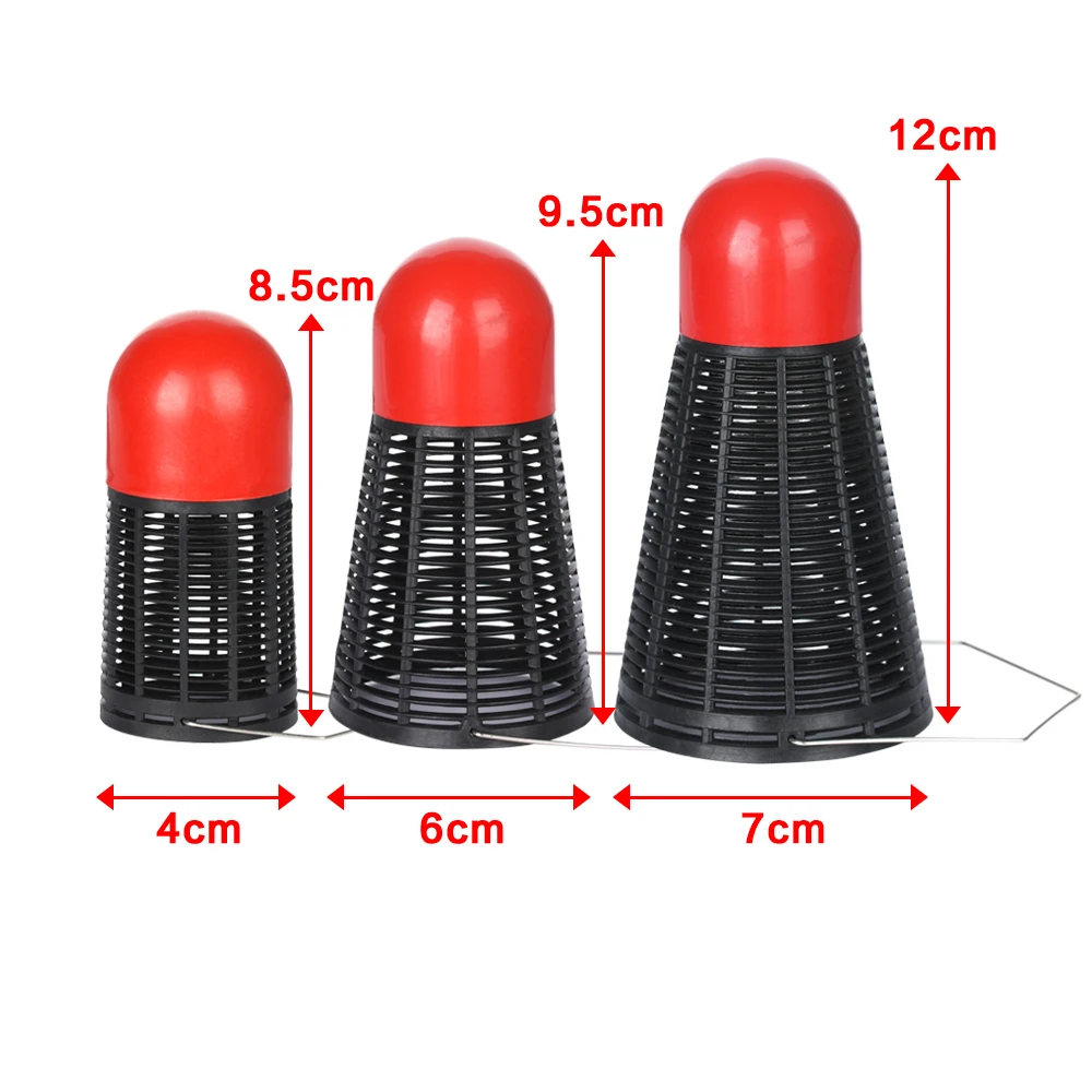 

1PCS Small Fishing Lure Bait Cage Fishing Trap Basket Feeder Holder Stainless Steel Wire High Quality Fishing Accessories Tackle