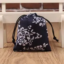 50 шт./партия 10*12 см маленькие мешочки с кулиской сине-белая упаковка для ювелирных изделий мешочек Ювелирные изделия Подарочная сумка