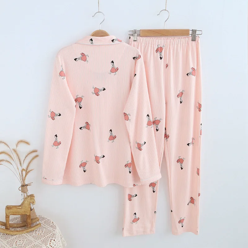 spring thin cotton home clothing striped (7)