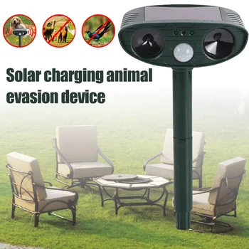 

Ultrasonic Dog Repellent Repeller Solar Powered Waterproof for Cats Birds Skunks New Arrival
