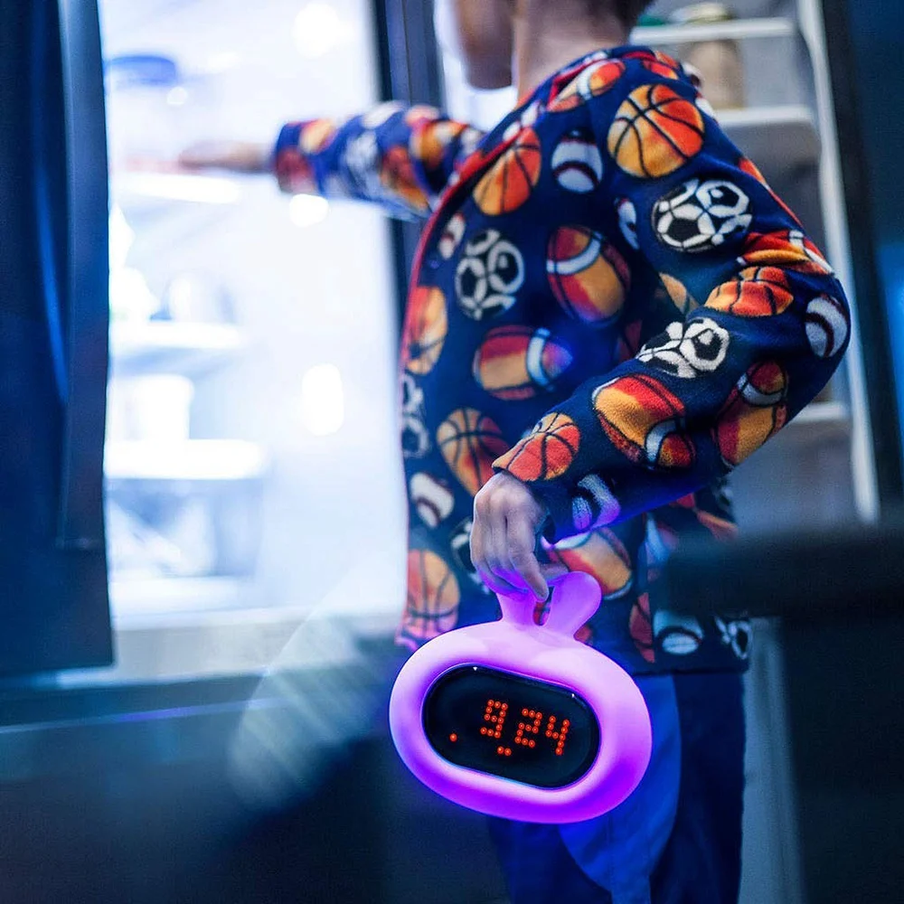 Практичный светильник детский будильник Милые Животные Музыка лампа часы с забавными гранями-будильник на батарейках для детей с