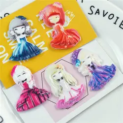 5 цветов украшение из смолы принцесса Diy безделушки материал аксессуары креативные интерактивные игрушки глиняные подвески-талисманы