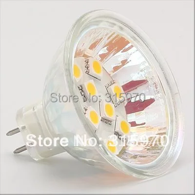 

MR16 Led Bulb 10 Led Smd Bulb BI-PIN Led Lamp 24VAC 24VDC AC/DC10-30V Boat Light Marine Light 1pcs/lot