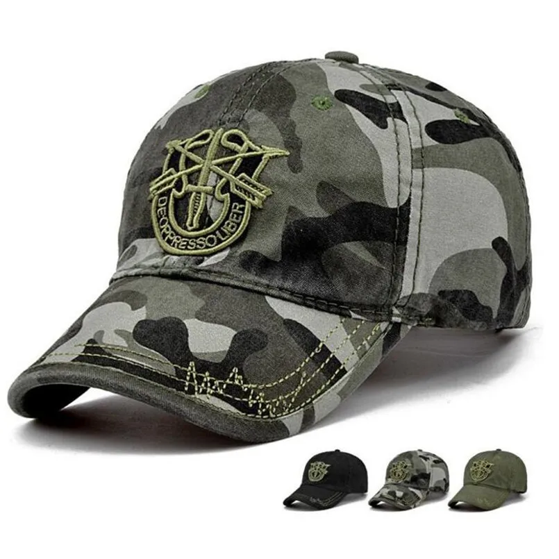 NEW High Quality Army Cap Camo Baseball Cap Men Camouflage Snapback