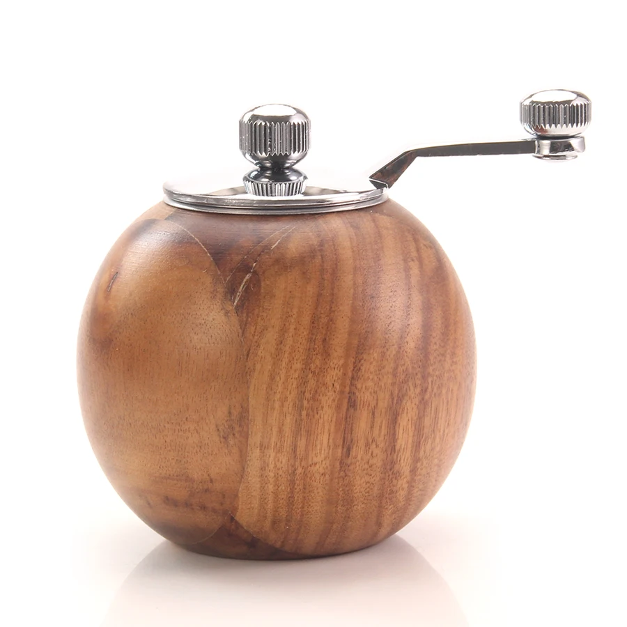 

Leeseph Salt & Pepper Grinder Mills, Manual Spherical Wooden Spice Grinder, Kitchen Accessories