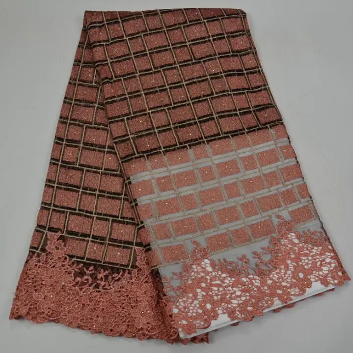 

YW3901 2017Latest Net French Lace Material High Quality French Net African Lace Fabric With Stone Nigerian Wedding African Lace