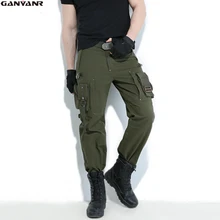 GANYANR бренд Softshell Восхождение Кемпинг Пеший Туризм спортивный Рыбалка зимние штаны Для мужчин тактическая долго охота брюки тактические