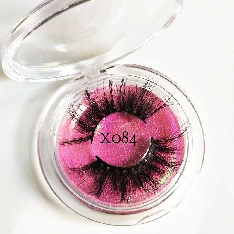 

25 mm Makeup Eyelashes 3D Mink Lashes Custom Eyelash Packaging Fluffy Crisscross Dramatic Mink False Eyelashes Handmade 66