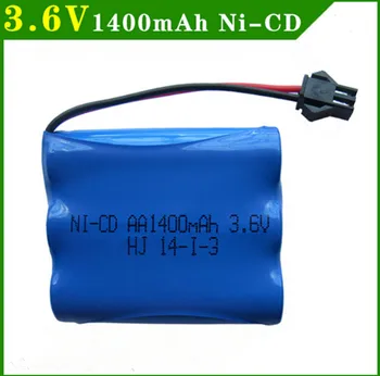 

1 pcs 3.6v battery pack rechargeable 1400mah ni-cd battery nicd aa 3.6v pack 1.2v 1500mah batteries for rc cars 5563A 3.6v toys