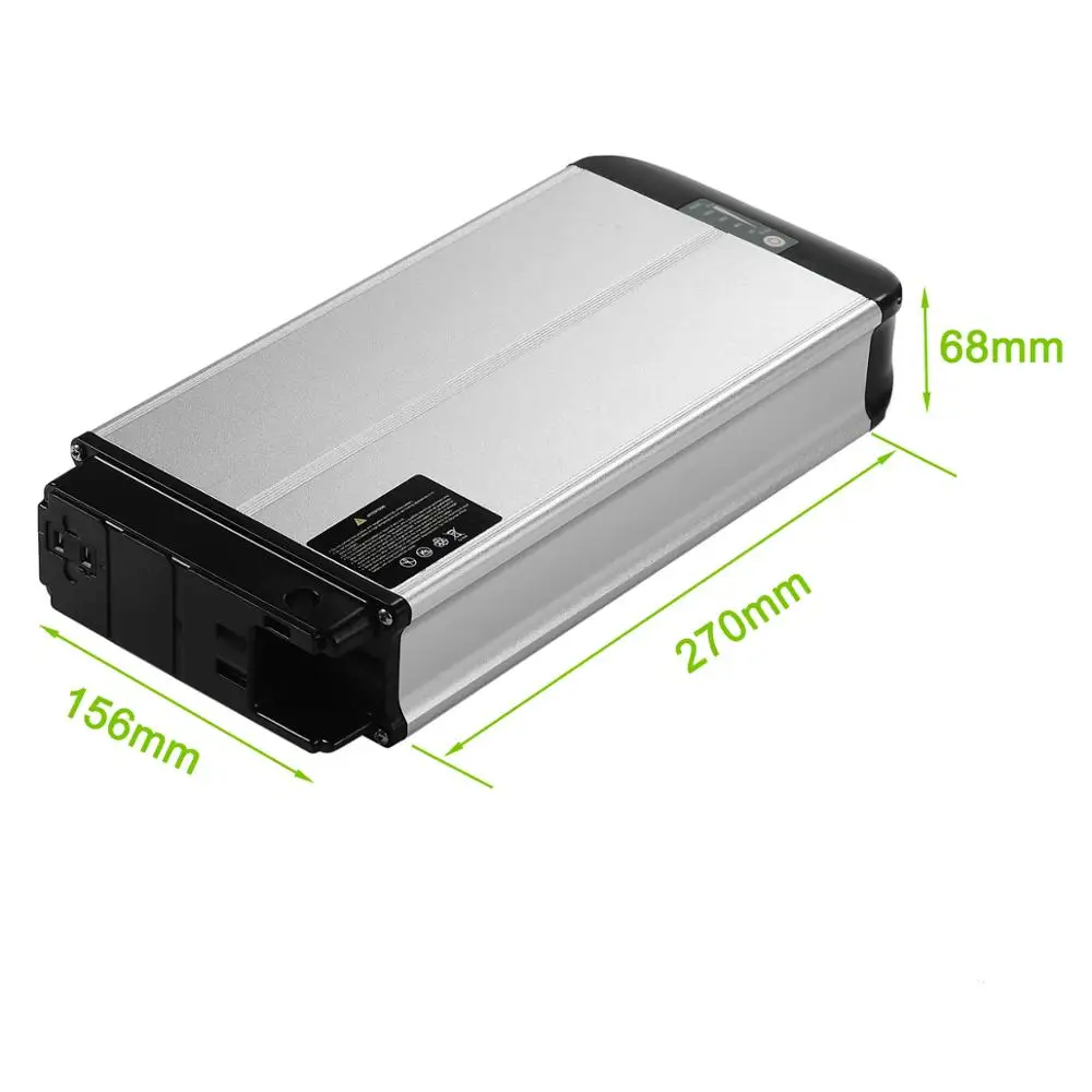 Clearance E Bike Rear Rack Lithium ion Battery 48V 36V 16Ah with Carrier fit for 26"-28" V-brake of rear wheel for 500W 1000W 8fun Motor 5