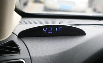 

30pcs New 3 in 1 Car Luminous LED Digital Auto Clock Thermometer Voltmeter for Vehicle Trunk hot sale
