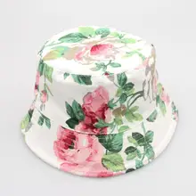 Летняя Детская Панамка, с цветочным принтом, детская шапочка для малышей, для мальчиков, шапка для девочек, с рисунком, хлопковая шляпа