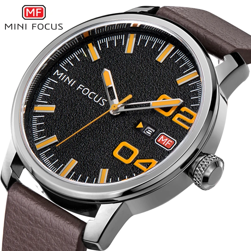 MINIFOCUS Fashion Men Watches Leather Strap Men's Wristwatch Quartz Watch Waterproof Montre Homme Male Clock Relogio Masculino MINIFOCUS Fashion Men Watches Leather Strap Men's Wristwatch Quartz Watch Waterproof Montre Homme Male Clock Relogio Masculino