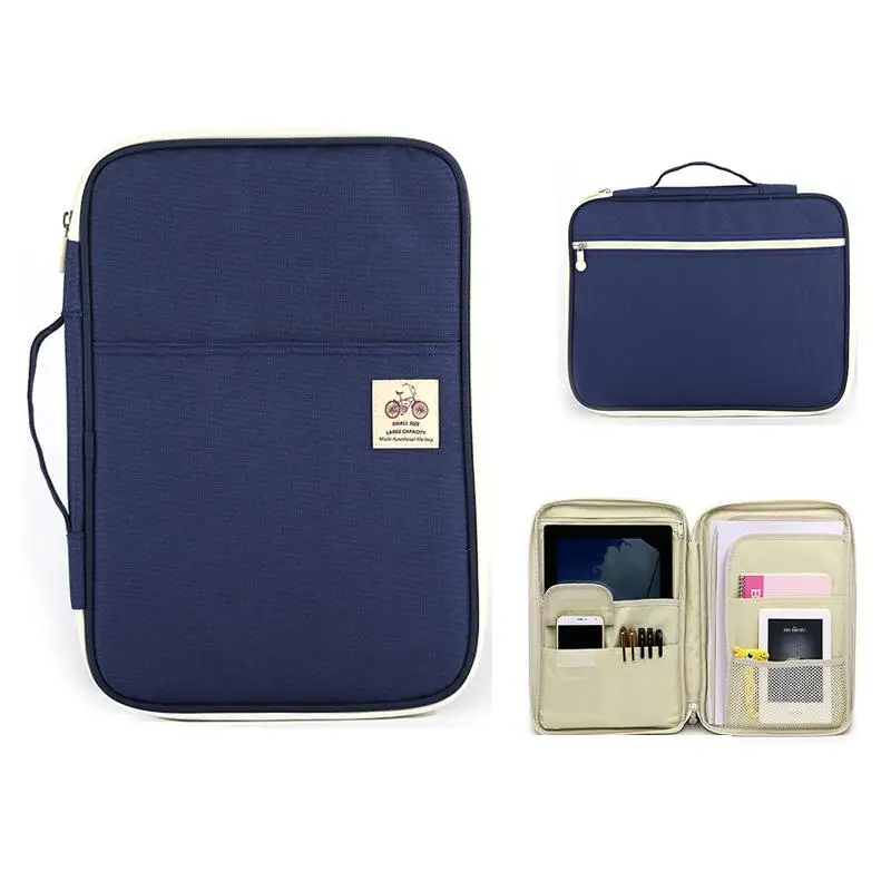 Kopen Jonvon Satone Multi Functie A4 Bestand Zak Draagbare Rits Bureau Accessoires Kantoorbenodigdheden Organizador Escritorio Desk Organizer