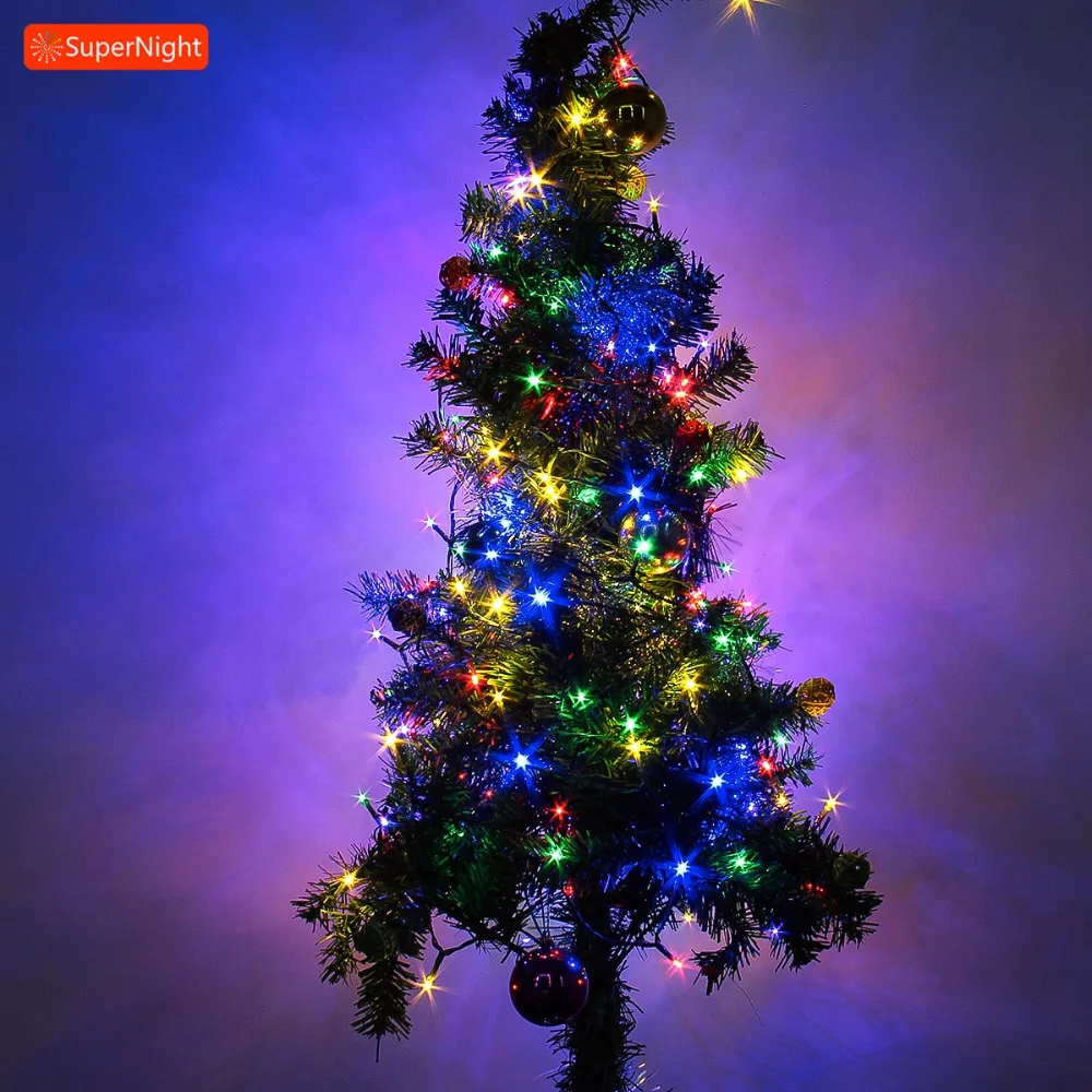 

SuperNight 22M 200 LED String 8 Modes Fairy Light with DC 24V Power Adapter Christmas Tree Decoration Lamp for Home Store Office