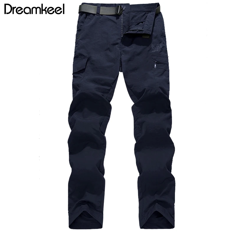 

2019 Casual Pants Men Quick Dry Army Military Style Trousers Men's Tactical Cargo Pants Male lightweight Waterproof Trousers Y