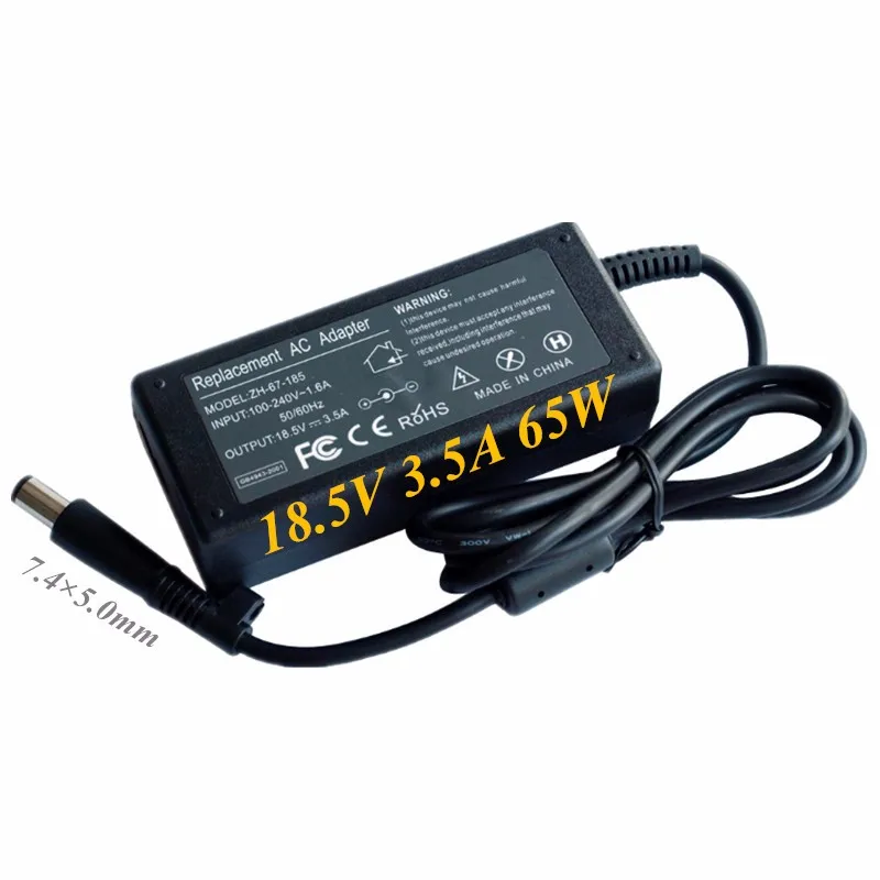 18.5V 3.5A 7.4X5.0mm Laptop Power Supply Notebook AC Adapter For HP