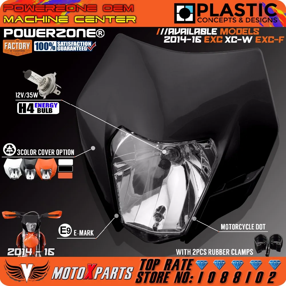 Powerzone налобный фонарь для KTM SX F EXC XCF SMR 2014 15 16 мотоциклетный Dirt Bike MX Enduro Supermoto с