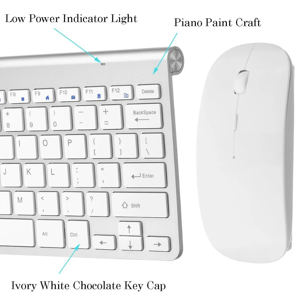 Турецкая клавиатура наклейки эргономичный 2,4 г Сверхтонкий Беспроводной клавиатура Мышь комбо для Apple Mac Win XP/7/10/IOS