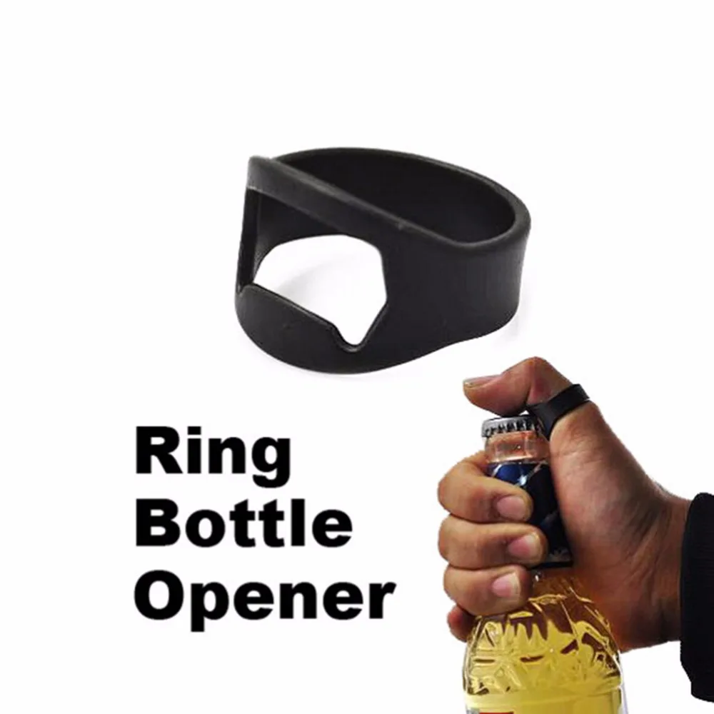 VelishyNew FashionStainless Steel Beer bottle opener Wine Finger Ring