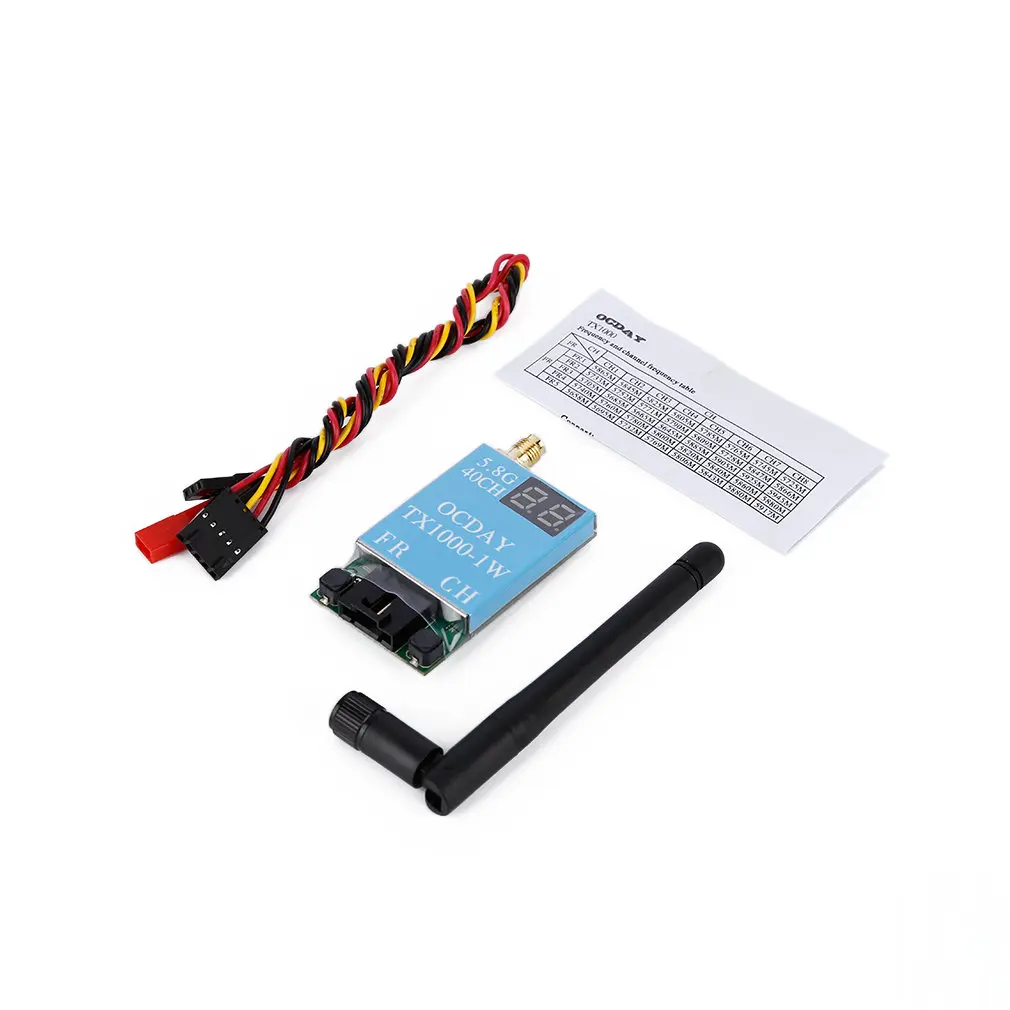 OCDAY FPV 5 8G 40 Channel TX1000 1000MW 7 26V Wireless AV Image Transmitter