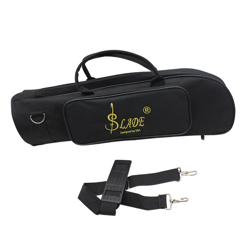 LADE B Trumpet Bag Case with Adjustable Shoulder Strap Pocket Canvas and cotton Thicken Padded
