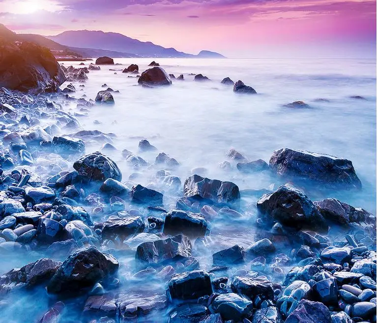 Us 2855 49 Off Custom 3d Flooring Pvc Water Seaside Stone 3d Floor Murals Waterproof Wallpaper For Bathroom Floor Vinyl Adhesive In Wallpapers