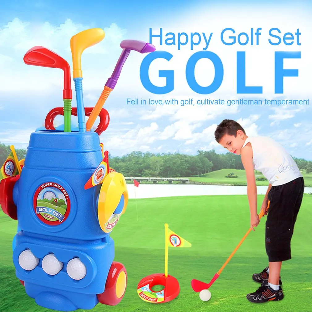 Golf Toy Set With Three Balls Sports Colourful Developmental Toys