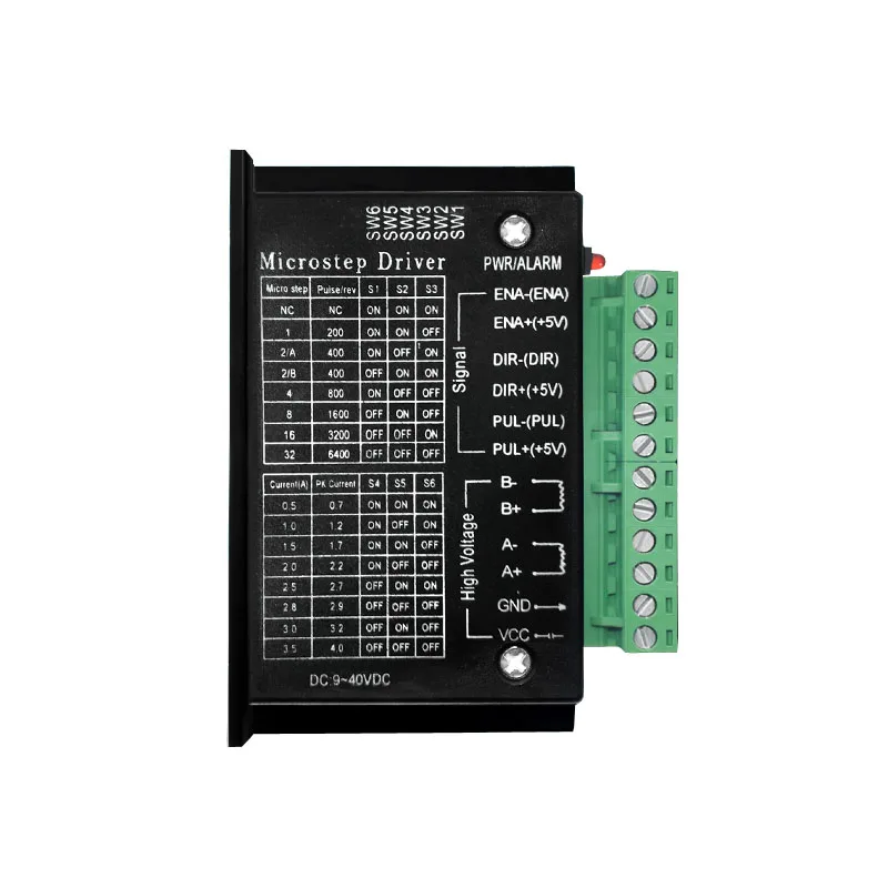 

Stepper Motor Driver TB6600 42/57 Nema17 4A DC9-40V 1 axis Stepping Motor CNC Engraving Machine