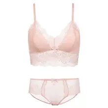 Цветочный кружевной бюстгальтер на легкой подкладке, кружевной жилет, нижнее белье, треугольная чашка, без косточек, женское нижнее белье, мягкие удобные бюстгальтеры