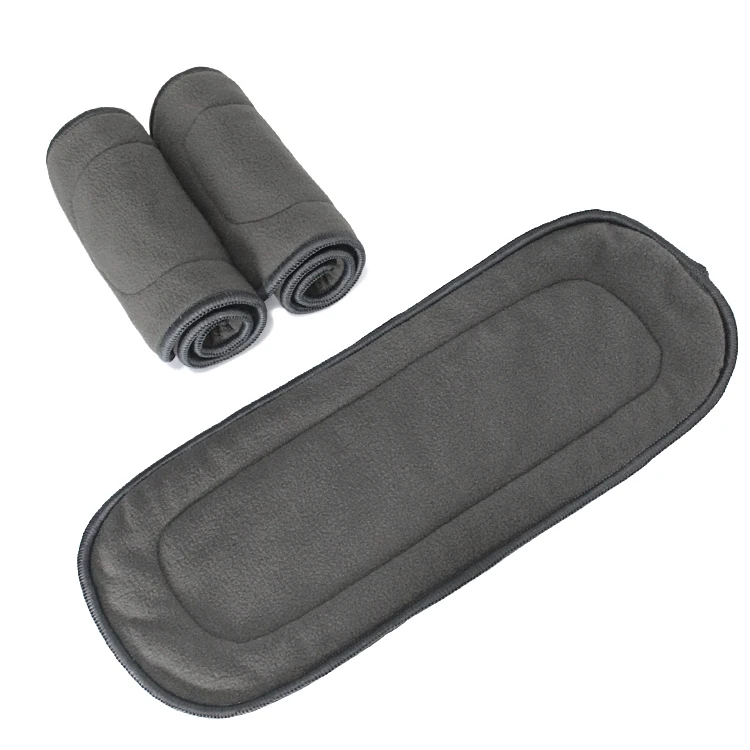 2PCS Charcoal Bamboo Cloth Diaper Inserts Super Absorbent Keep Dry Insert Reusable Nappies | Мать и ребенок