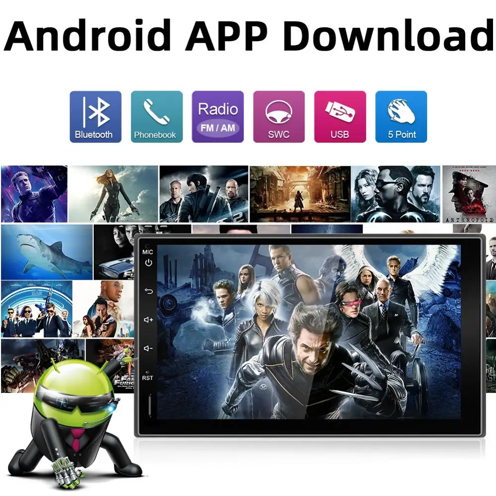 Bosion Android 10 2 Din Car radio Multimedia Video Player Universal auto Stereo GPS For Nissan Hyundai Kia toyota  free MAP CAM